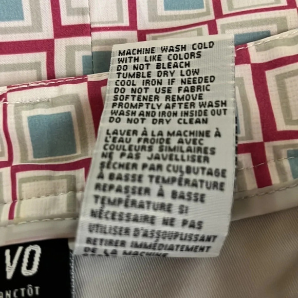 N Vo by Lanctot Geometric Patterned Golf/Athletic Skort - Size 2 - Picture 6 of 6